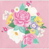 The Party Aisle™ Floral Tea Party Beverage 5" Paper Disposable Napkins in Blue/Pink/Yellow | Wayfair FE0E3C67B7AE48E9B78480CD809AF375