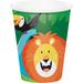 Creative Converting Jungle Safari Paper Disposable Every Day Cup in Blue/Green/Orange | Wayfair DTC340118CUP
