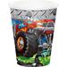 Creative Converting Monster Truck Paper Disposable Every Day Cup in Black/Green/Red | Wayfair DTC340125CUP