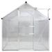 Machrus Ogrow 4 x 6 FT Walk-In Greenhouse w/ Sliding Door & Adjustable Roof Vent Aluminum/Polycarbonate Panels in Gray | Wayfair OGAL-466A