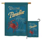 Breeze Decor No Crabs Allowed Nautical Impressions Decorative Vertical House Printed in American 2-Sided 2 Piece Flag Set in Green | Wayfair