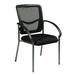 Symple Stuff Pehrson 24.5" W Waiting Room Chair w/ Metal Frame Metal in Black | 37.75 H x 24.5 W x 23.25 D in | Wayfair