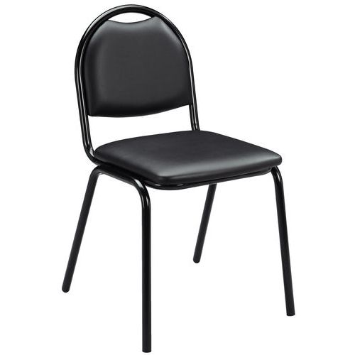 Chaise Molly Vinyle Noir - Nowy Styl