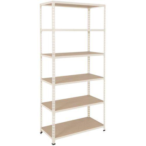 rayonnage rapid 2 1980x915x610-6 niveaux agglomérés ral7032
