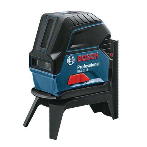 bosch 1 laser combiné 5 points et 2 croix gcl 2-15 - bosch
