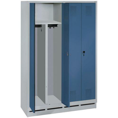 Vest Mono 2p 2pers Gris/bleu L1190xh1800xp50 0 Socle - CP