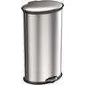 poubelle ellipse step bin 30l inox - eko