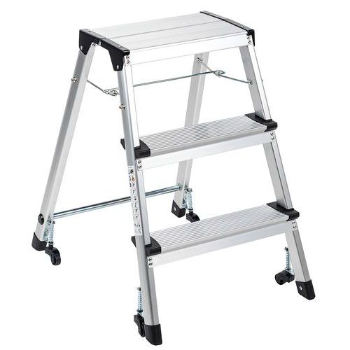 marchepied accès simple pliable - 3 marches - manutan