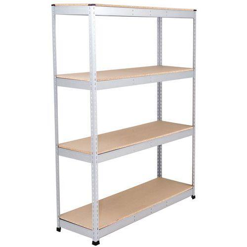 rayonnage rapid 1 2440x1525x455-4 niveaux-agglomérés-ral7001