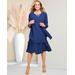 Draper's & Damon's Women's Special Occasion Flirty Jacket Dress - Blue - PXL - Petite