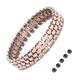 JEROOT magnetic bracelet titanium, women's magnetic bracelet magnetic bracelets clasp bracelet magnet magnetic bracelet (Rose Gold)