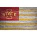 Iowa State Cyclones 11'' x 19'' Distressed Flag Sign