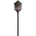 Six Groove 9 1/2" High Bronze 3-Tier Landscape Path Light