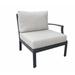 Wrought Studio™ Kandiyohi Left Arm Patio Chair w/ Cushions in Gray | 33 H x 30 W x 33.5 D in | Wayfair 5004FF342AF94AFAB689FEEAA81C14B7