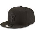 San Francisco Giants New Era Black on 9FIFTY Team Snapback Adjustable Hat -