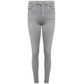 Toxik3 L185-65 Women's High Waist Skinny Jeans - Light Grey (UK 10 / EUR 38)