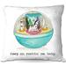 Harriet Bee Risa Couch Toys Keep on Rocking Me Baby Throw Pillow Polyester/Polyfill blend | 16 H x 16 W in | Wayfair