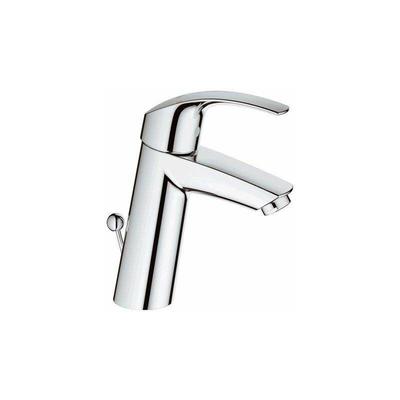 Grohe - Eurosmart Einhand-Waschtischbatterie 23322001 mittelhoch, mit Zugstangen-Ablaufgarnitur Image