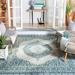 Courtyard Collection 8' X 11' Rug in Light Grey And Teal - Safavieh CY8751-37212-8