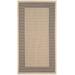 "Courtyard Collection 2' X 3'-7"" Rug in Grey And Cream - Safavieh CY7987-65A5-2"