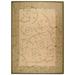 "Courtyard Collection 5'-3"" X 7'-7"" Rug in Natural And Olive - Safavieh CY2665-1E01-5"