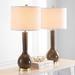 Mae 30.5-Inch H Long Neck Ceramic Table Lamp (Set of 2) - Safavieh LIT4091L-SET2