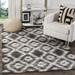 Adirondack Collection 9' X 9' Square Rug in Silver And Ivory - Safavieh ADR114B-9SQ