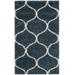 Hudson Shag Collection 3' X 5' Rug in Slate Blue And Ivory - Safavieh SGH280L-3