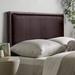 Winston Porter Amarr Panel Headboard Faux Leather/Upholstered in Brown | 48.35 H x 62.4 W x 2 D in | Wayfair A105A5D3BA8A4CDEA6E5D6C6531F324B