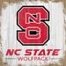 NC State Wolfpack 6'' x Team Logo Block