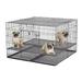 Homes for Puppy Playpen with 1/2" Floor Grid, 48" L X 47" W X 31.5" H, XX-Large, Black