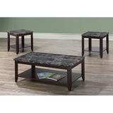 Winston Porter Metz 3 Piece Coffee Table Set Wood in Gray | 16 H x 44 W in | Wayfair 47493974F53641BEB290789B04DD5C2C
