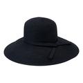 San Diego Hat Company Women’s Braided Sun Hat with Self-Tie Band, 5-Inch Brim, Black, One Size