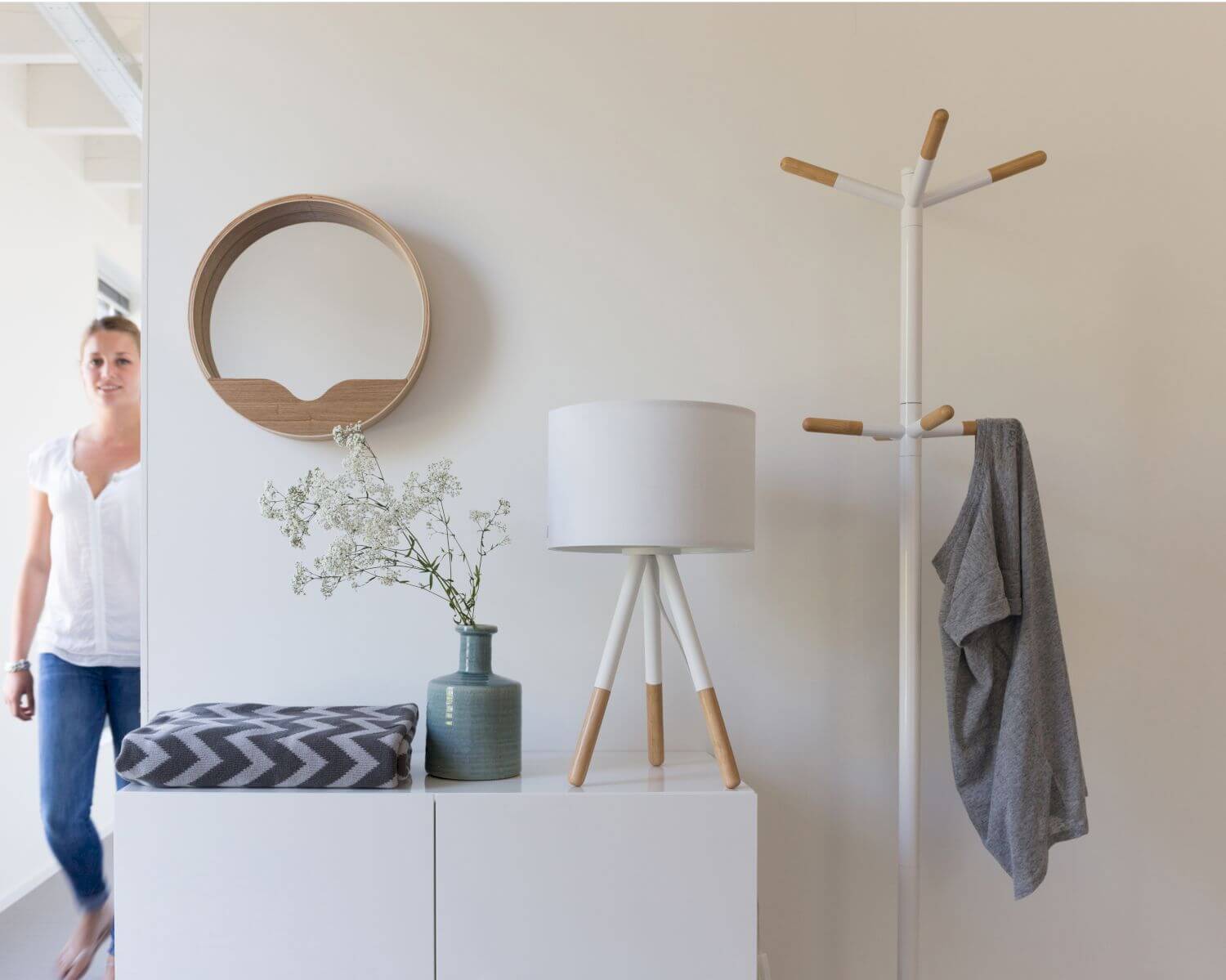 Zuiver Garderobenständer Wooden Tip 40x20x11,5 cm Image