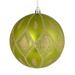 Vickerman 529652 - 6" Lime Matte Glitter Diamond Ball Christmas Tree Ornament (3 pack) (N188273D)