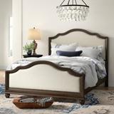 Canora Grey Aided Standard Bed Wood & /Upholstered/Linen in Brown | 58.74 H x 66.25 W x 88.23 D in | Wayfair BA72C49194A44CBEA78BC74FCF9F9F49