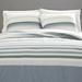 Nautica Lansier Cotton Reversible Grey Comforter Set Polyester/Polyfill/Cotton in Blue/Gray/Green | King Comforter + 2 King Shams | Wayfair