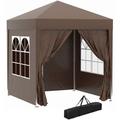 Outsunny - Tonnelle de jardin tente pliante barnum pop-up 2 x 2 m 4 parois latérales amovibles 2