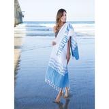 Terry Town Turkish Cotton Beach Towel Turkish Cotton | Wayfair BH1003-BLUE-1