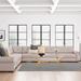 Gray Sectional - Three Posts™ Willia 159" Wide Revolution Performance s® Symmetrical Modular Corner Sectional Revolution Performance s®/Other Performance s | Wayfair