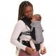 Beco Gemini Cool Baby Carrier Newborn to Toddler - All Positions Baby Body Carrier, Baby Carrier Backpack & Baby Front Carrier with Adjustable Seat, Ergonomic Baby Holder Carrier 7-35 lbs (Black)