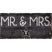 Vanderbilt Commodores 6'' x 12'' Mr. & Mrs. Sign