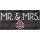 Ohio State Buckeyes 6'' x 12'' Mr. & Mrs. Sign