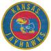 Kansas Jayhawks 12'' x State Circle Sign