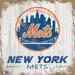New York Mets 6'' x Team Logo Block
