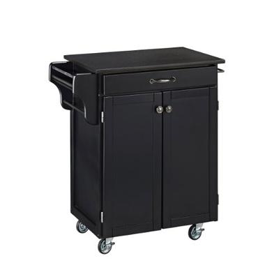 Home Styles 9001-0044 Create-a-Cart 9001 Series Cuisine Cart with Black Granite Top, Black, 32-1/2-I