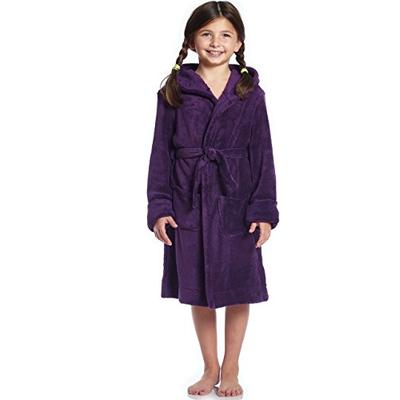 Leveret Kids Robe Fleece Sleep Girls Robe Purple Size 2 Years