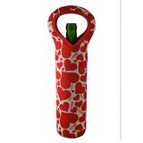 Three Star Im/Ex Inc. Neoprene Insulated Wine Bottle Holder Carrier in Red | 14 H x 5 W x 3 D in | Wayfair YN2004