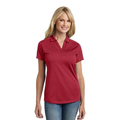 Port Authority Womens Diamond Jacquard Polo L569 -Rich Red L