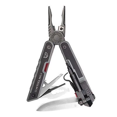 Real Avid Gun Tool Max- 37-in-1 Gun Multitool with 20 Gun Tools, 12 bits, and Black MOLLE Sheath